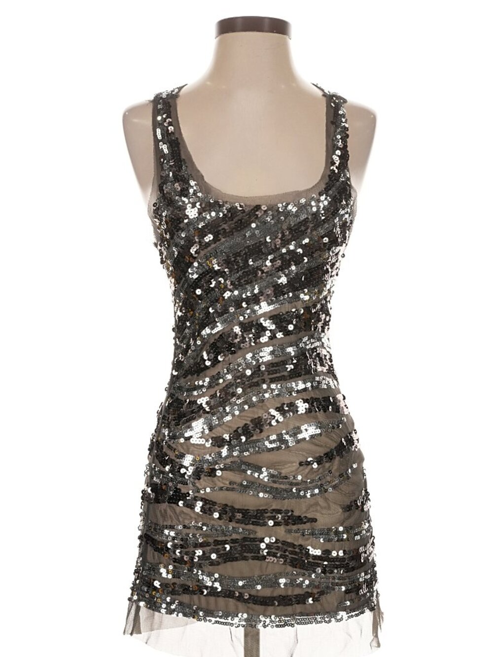 Sheer Sequin Long Tank Tunic Y2K VINTAGE WHIMSIGOTH FESTIVAL FAIRYCORE RARE